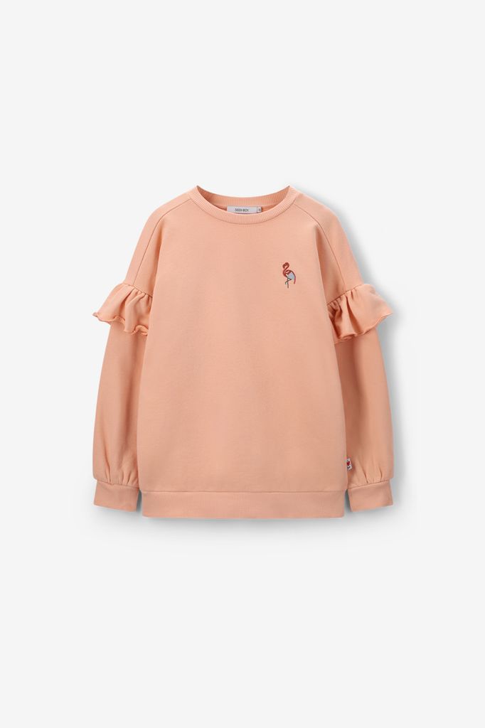 Sissy-Boy Lichtoranje Ruffle Sweater