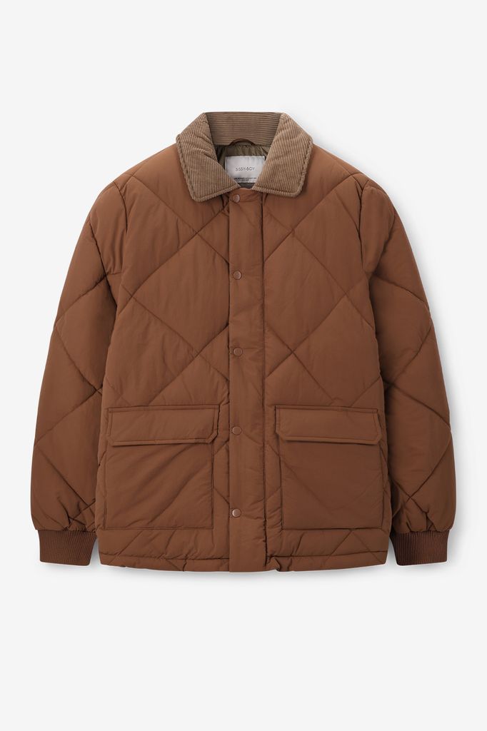 Sissy-Boy Bruine Quilted Corduroy Jas
