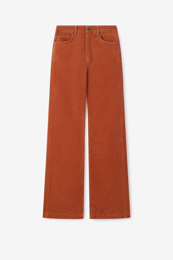 Sissy-Boy Bruine Corduroy Flaired Broek