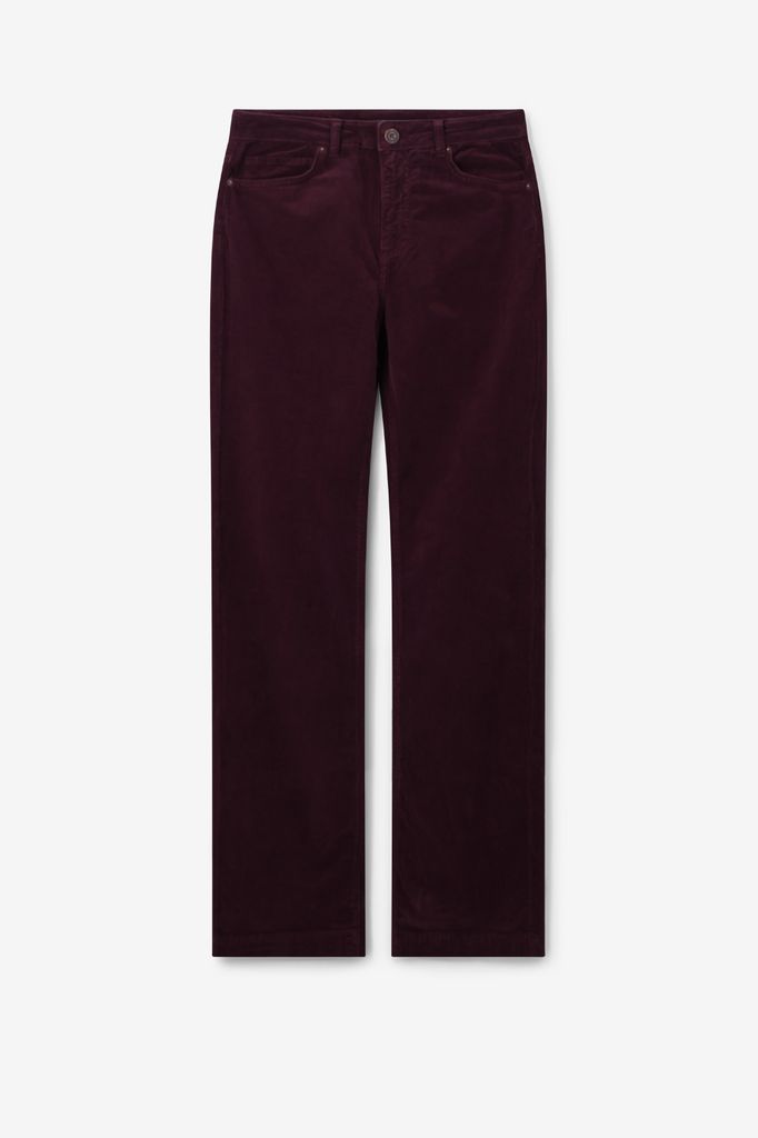 Sissy-Boy Donkerbruine Corduroy Flaired Broek