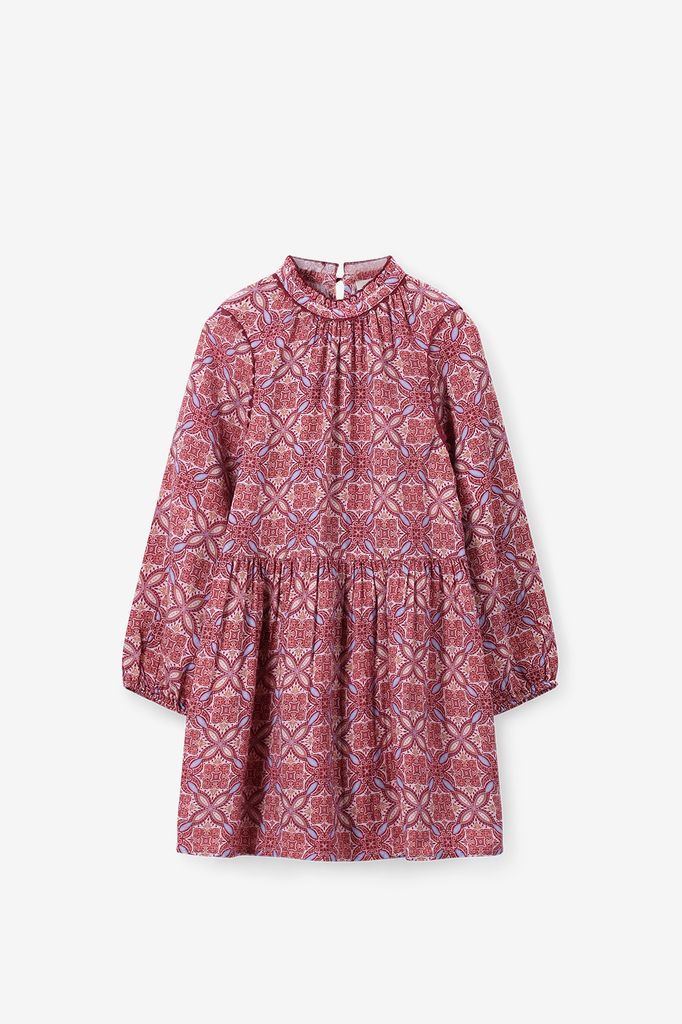 Sissy-Boy Donkerrode Jurk Met Print