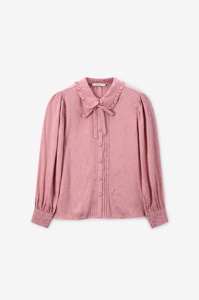 Sissy-Boy Roze Blouse Met Strik