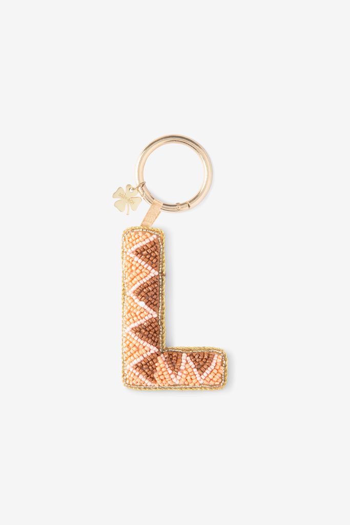 Sissy-Boy Lichtoranje Bag Charm Letter L