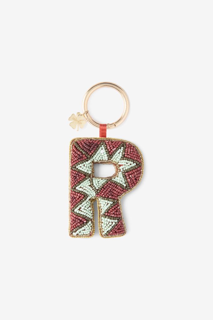 Sissy-Boy Donkerrode Bag Charm Letter R