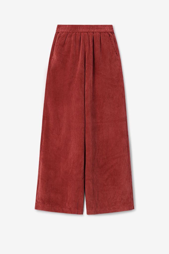 Sissy-Boy Donkerrode High Waist Corduroy Broek