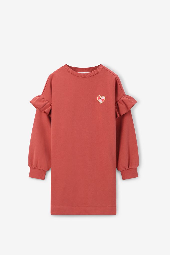 Sissy-Boy Rode Sweatjurk Met Ruffles