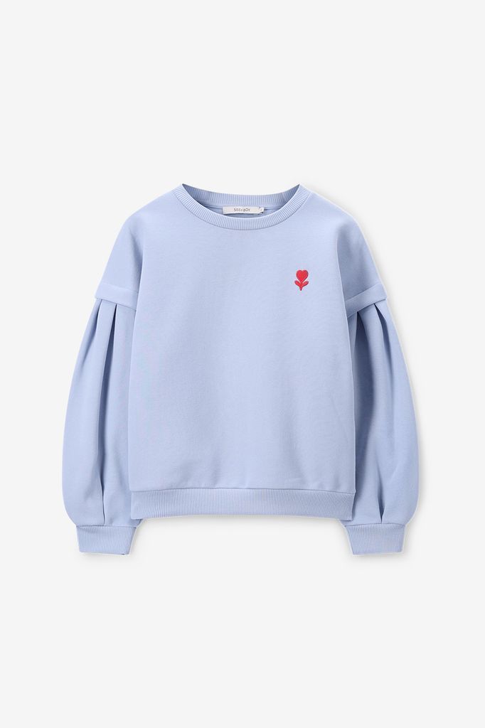 Sissy-Boy Lichtblauwe Sweater Met Embroidery
