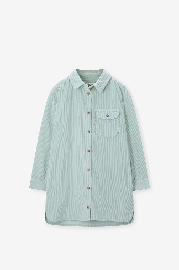 Sissy-Boy Lichtgroene Corduroy Jurk