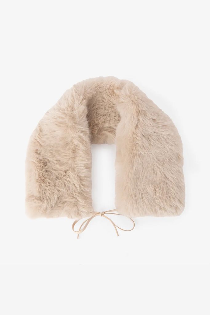 Sissy-Boy Beige Faux Fur Sjaal thumbnail