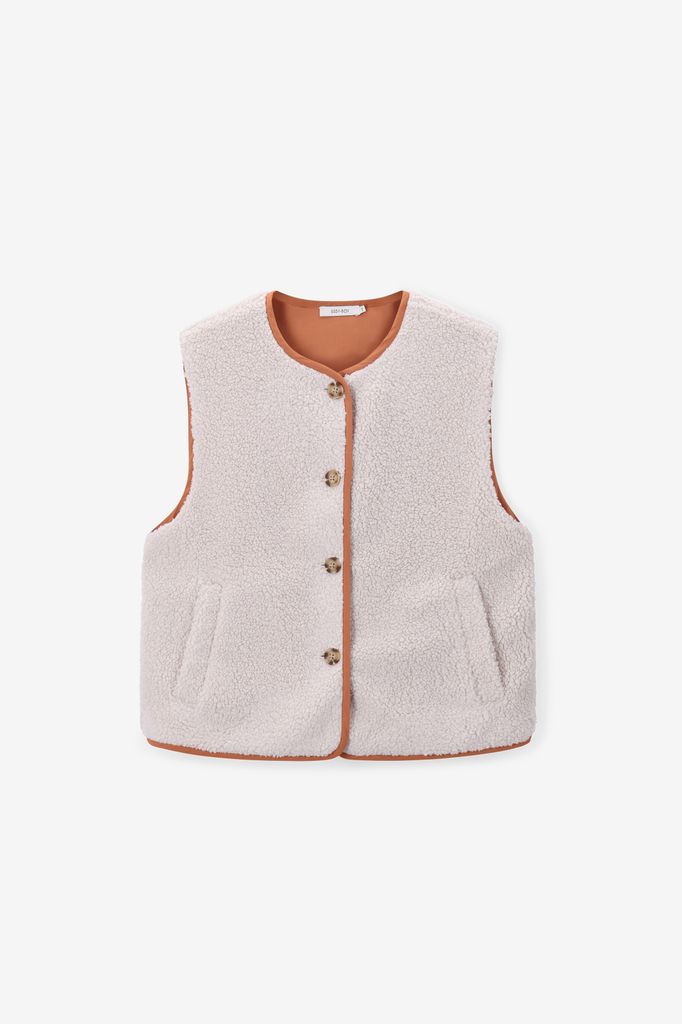Sissy-Boy Wit Teddy Gilet