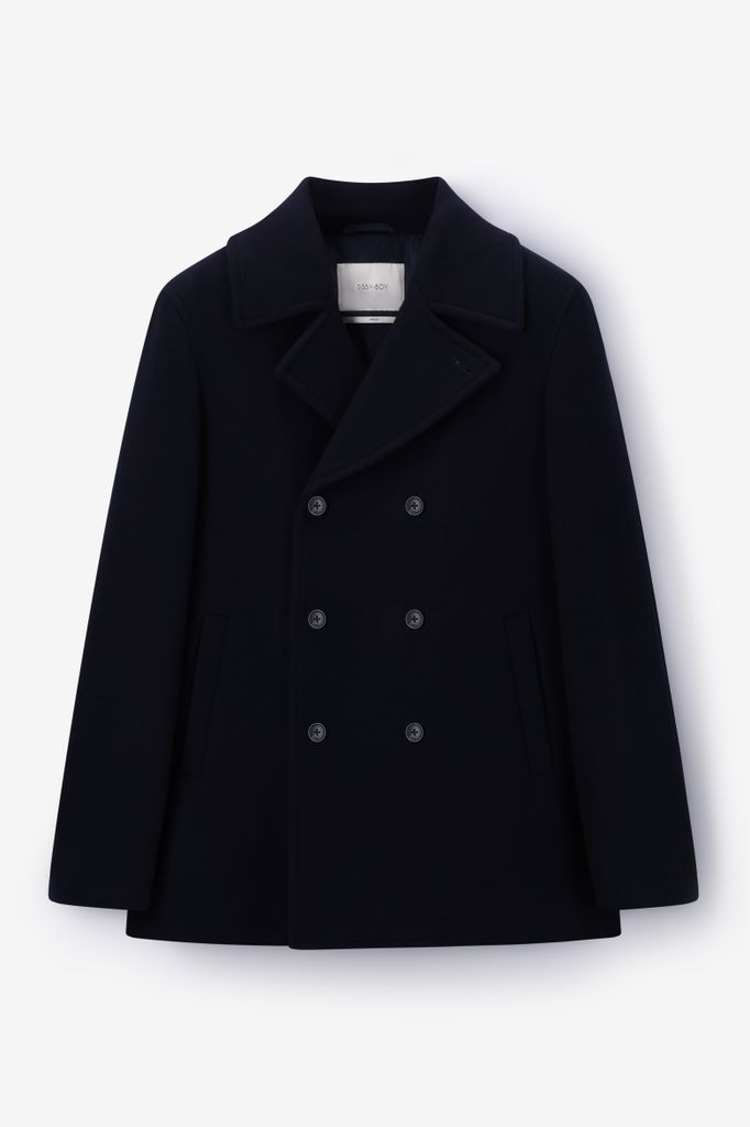 Sissy-Boy Donkerblauwe Wollen Peacoat Jas