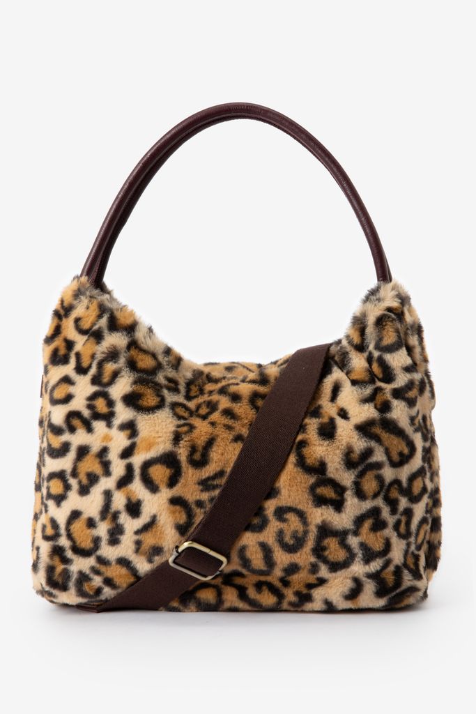 Sissy-Boy Bruine Reversible Leopard Schoudertas