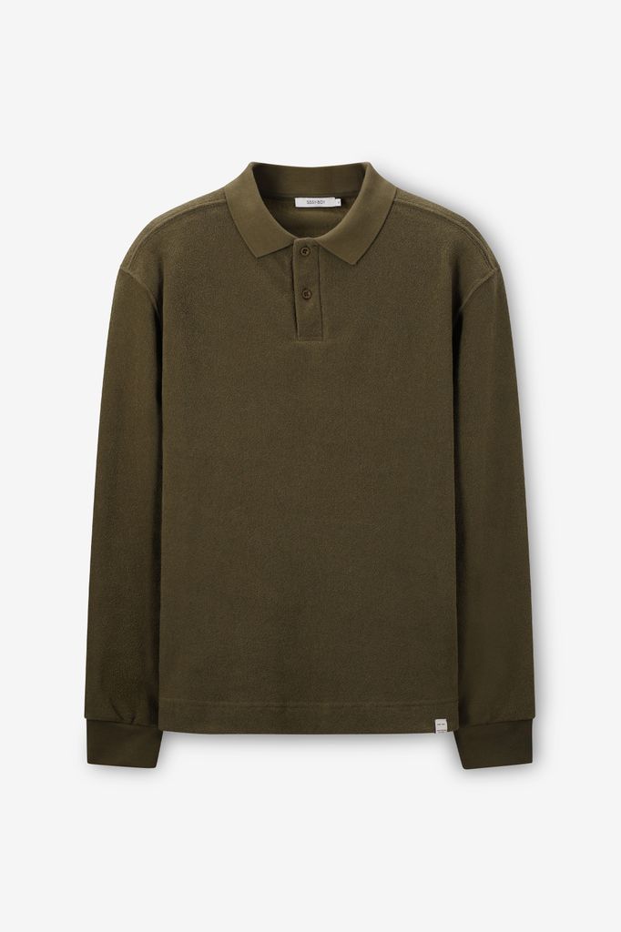 Sissy-Boy Donkergroene Badstof Sweater