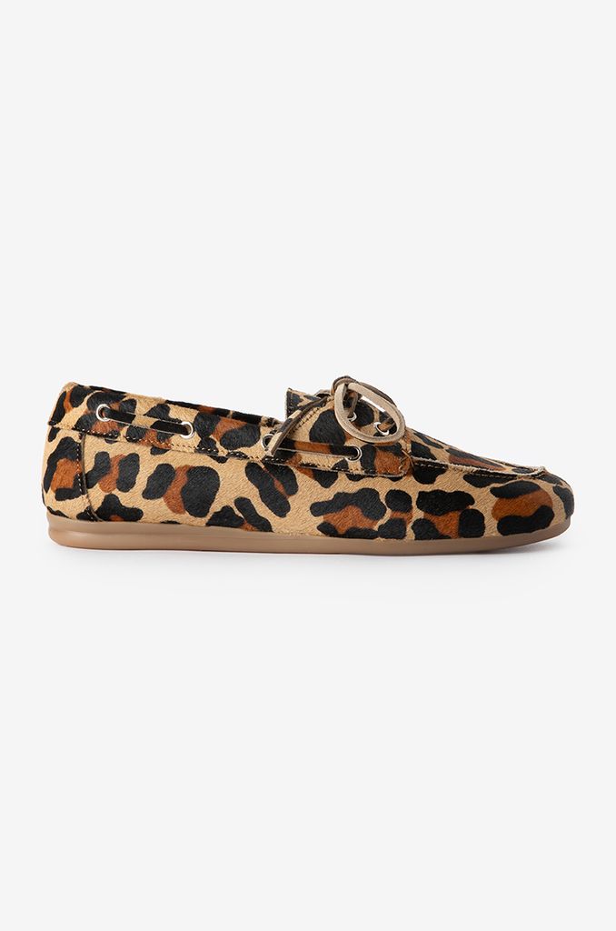 Sissy-Boy Bruine Bootschoenen Met Leopard Print