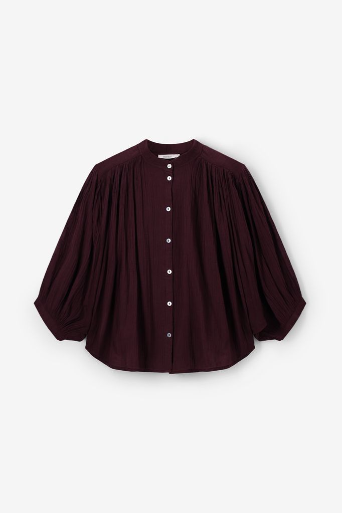 Sissy-Boy Donkerbruine Oversized Blouse