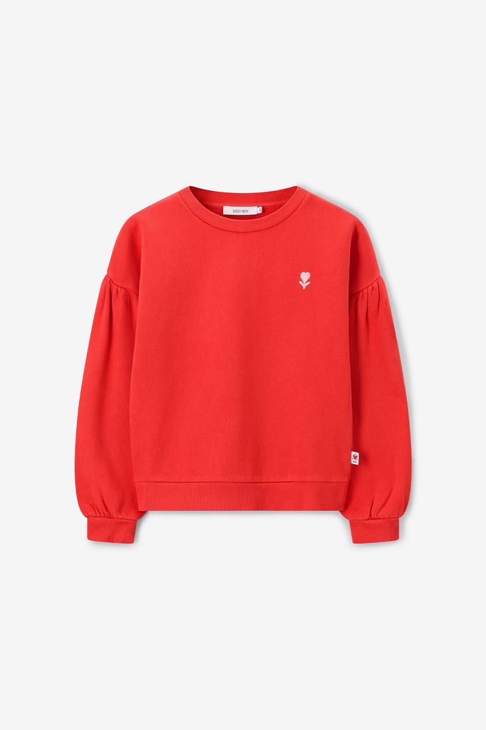 Sissy-Boy Rode Sweater Met Pofmouwen