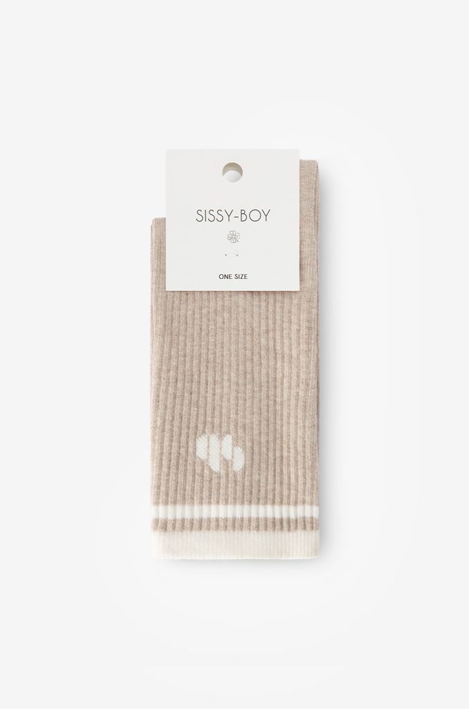 Sissy-Boy Bruine Sokken Met Logo