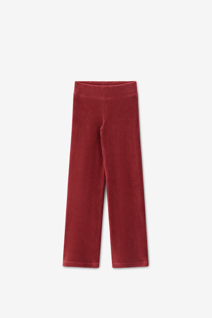 Sissy-Boy Donkerrode Rib Straight Fit Legging