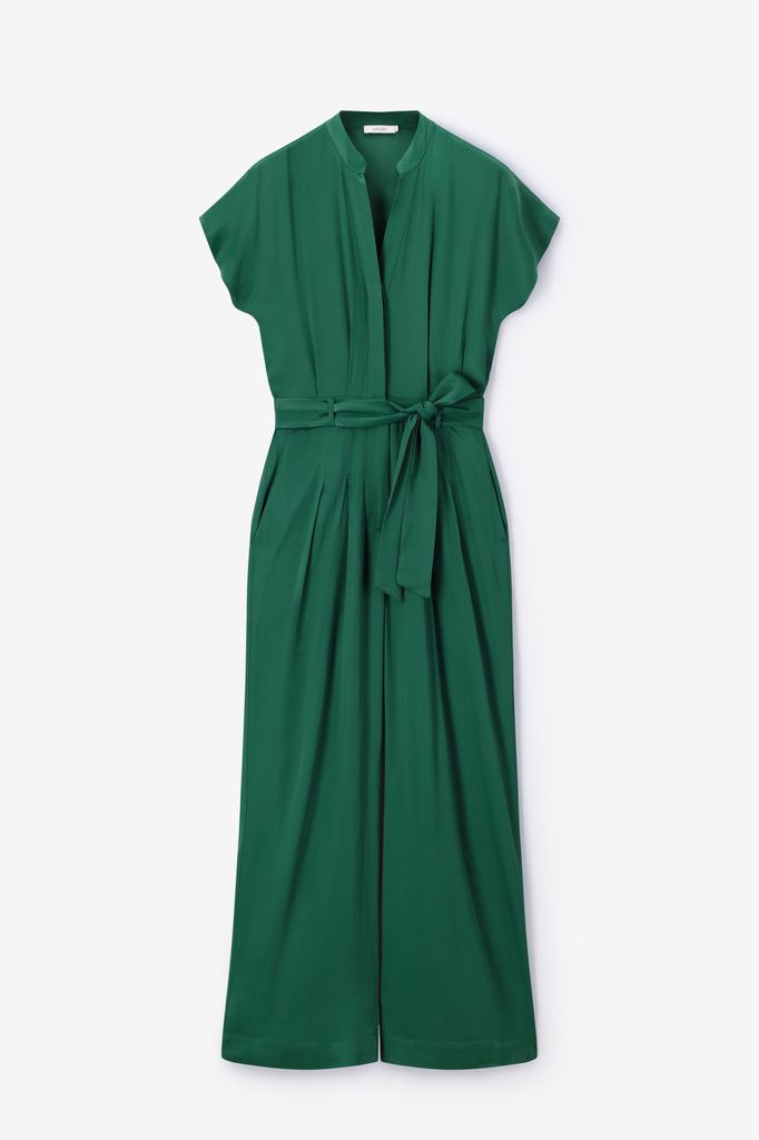 Sissy-Boy Groene Jumpsuit Met Open Rug