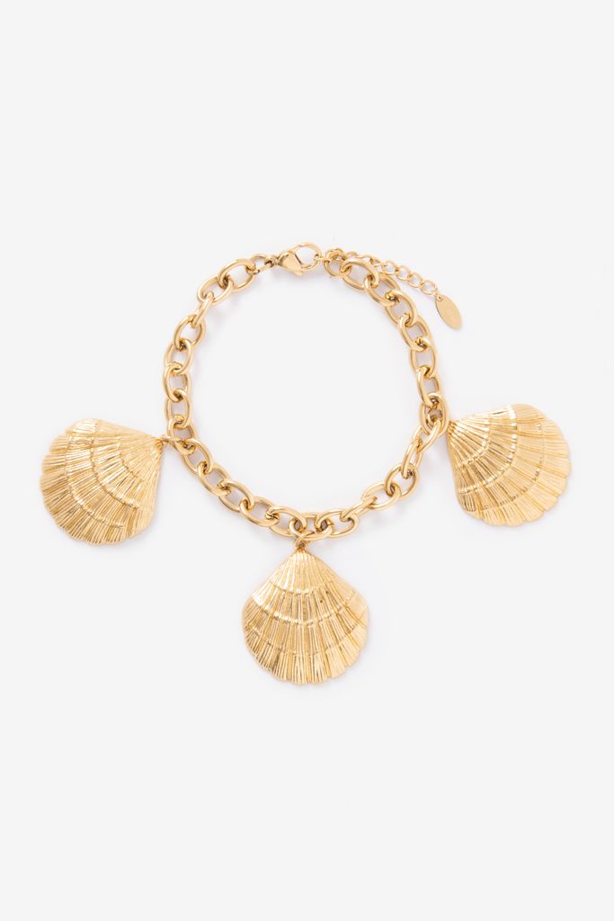 Sissy-Boy Gold Plated Armband Met Schelpen