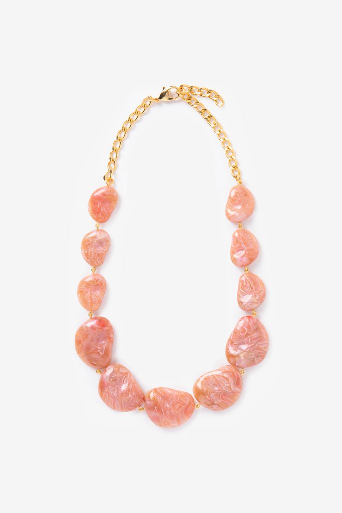 Sissy-Boy Lichtroze Resin Ketting
