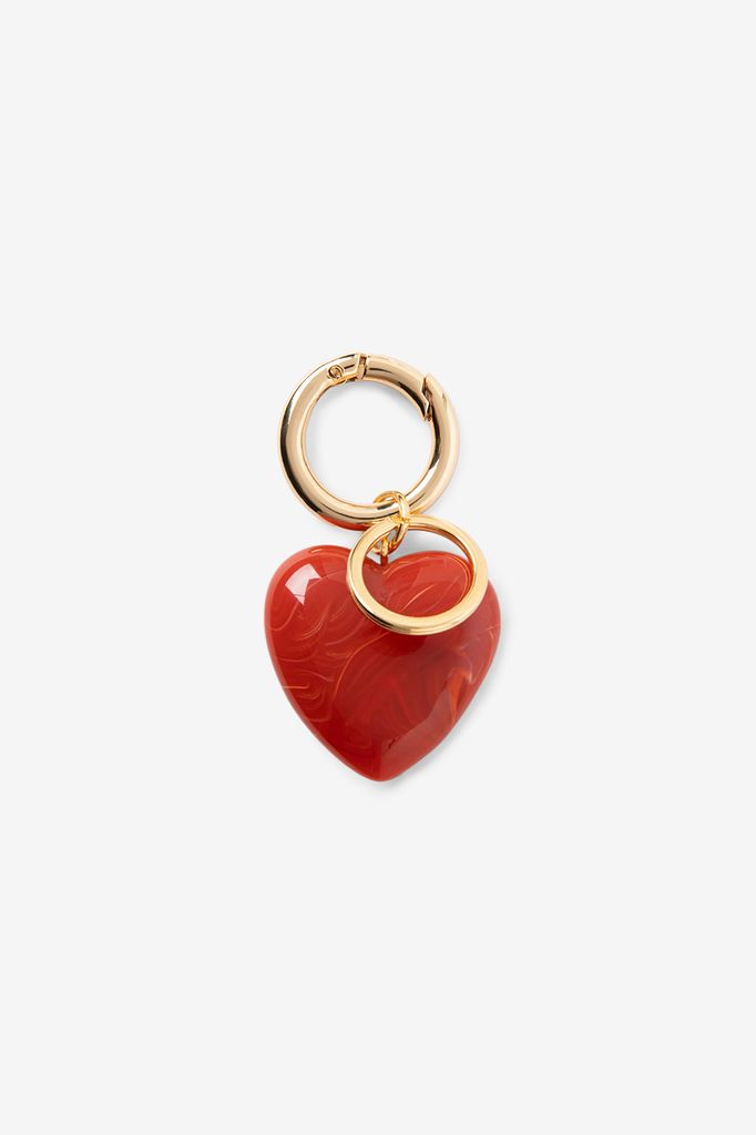 Sissy-Boy Roze Resin Bag Charm Met Hart