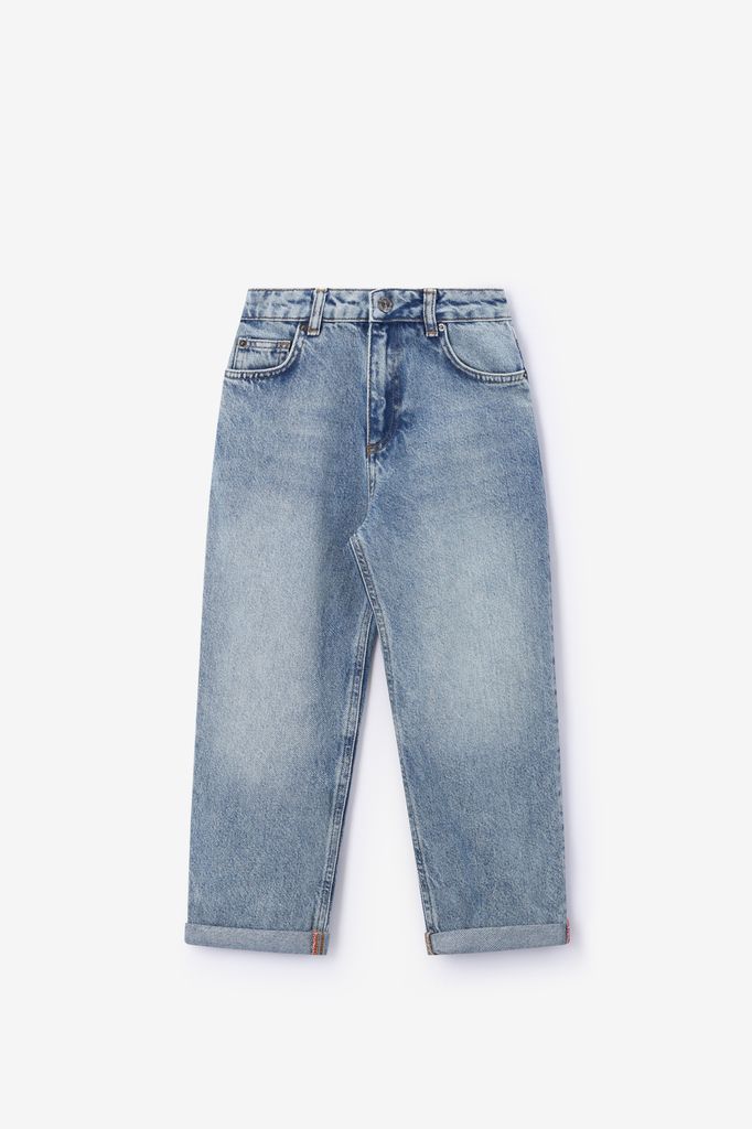Sissy-Boy Blauwe Mid-rise Loose Fit Jeans