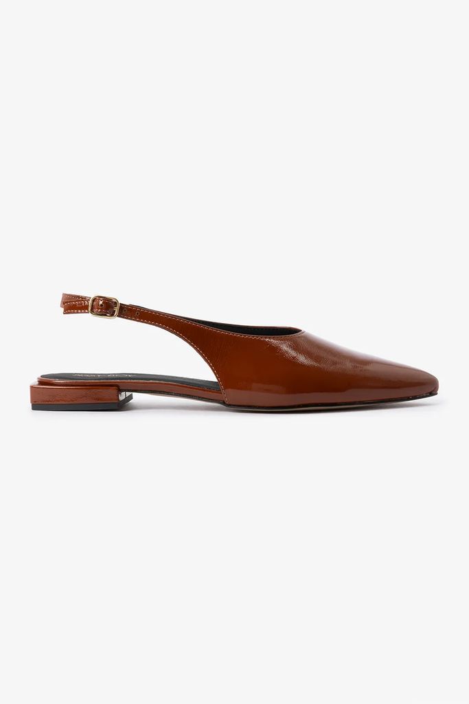 Sissy-Boy Bruine Leren Slingback
