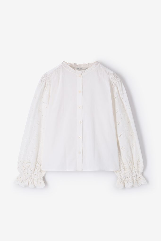 Sissy-Boy Witte Blouse Met Embroidery