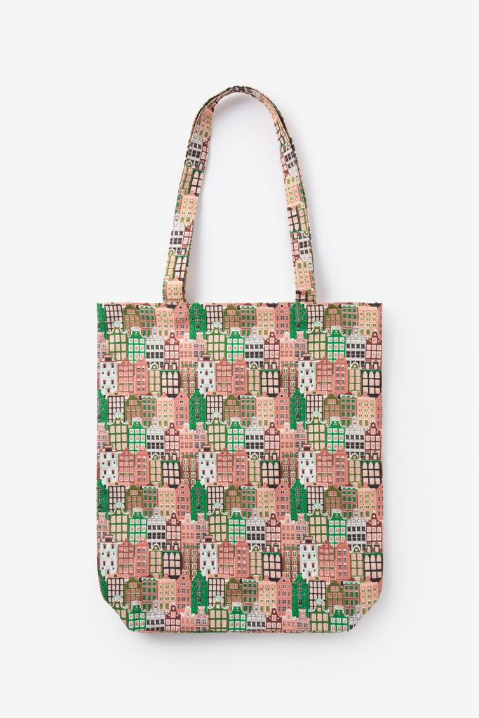 Sissy-Boy Multicolour Canvas Shopper Met Grachtenpanden