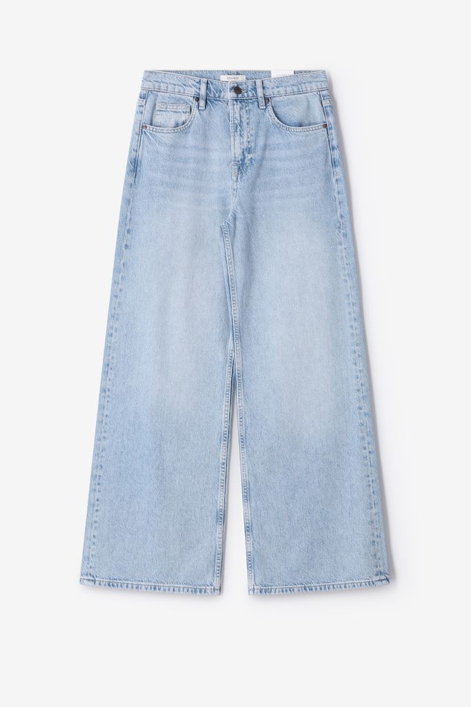 Sissy-Boy Blauwe Mid Waist Wide Leg Jeans
