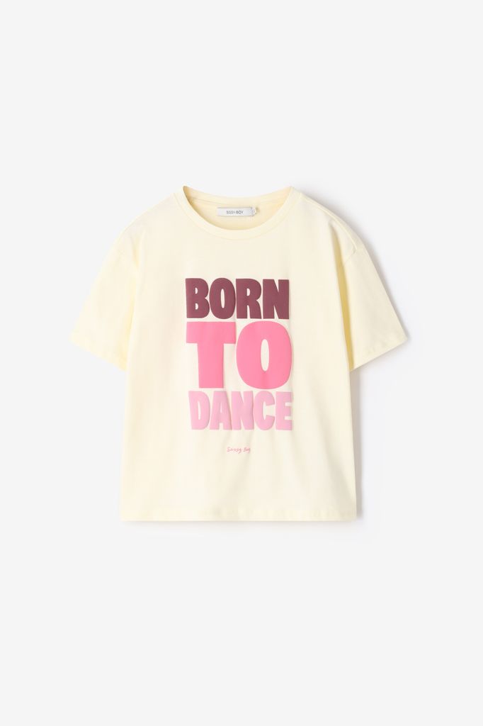Sissy-Boy Lichtgeel T-shirt Met Artwork