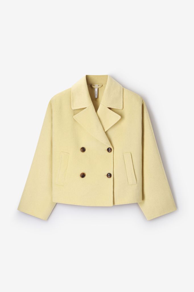 Sissy-Boy Lichtgele Wollen Peacoat Jas