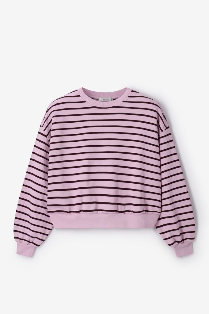 Sissy-Boy Lichtroze Gestreepte Sweater