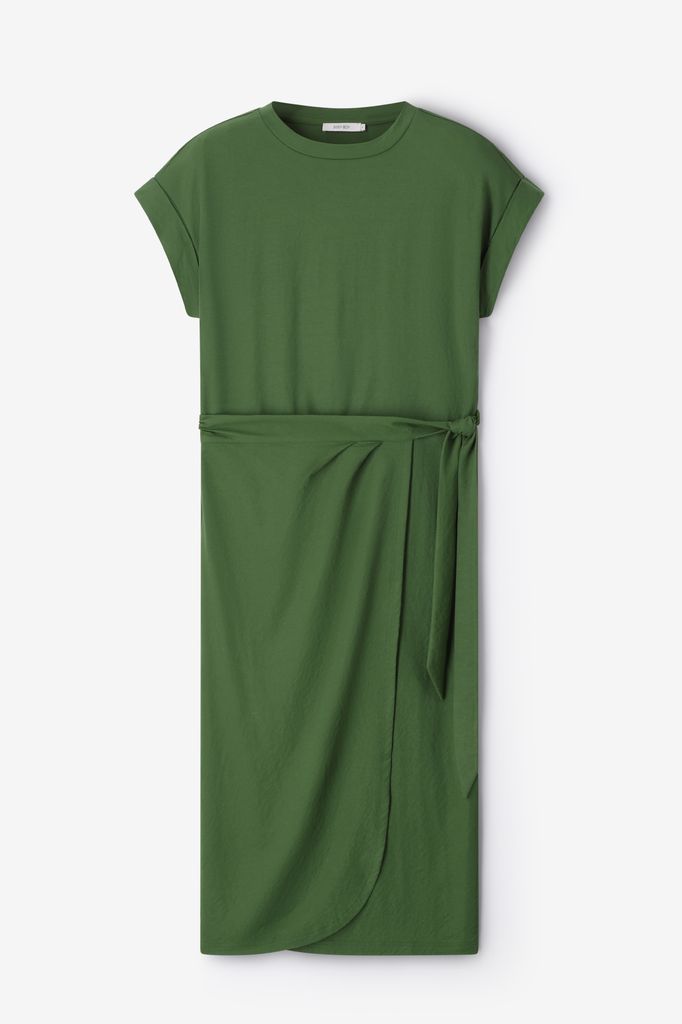 Sissy-Boy Donkergroene Jersey Jurk