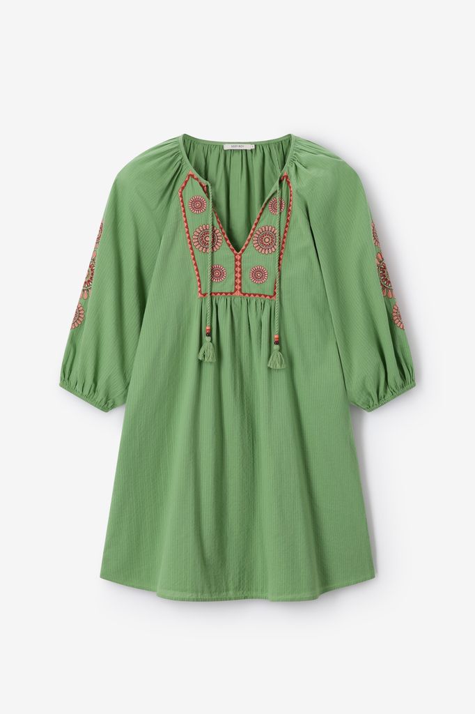 Sissy-Boy Groene Jurk Met Embroidery