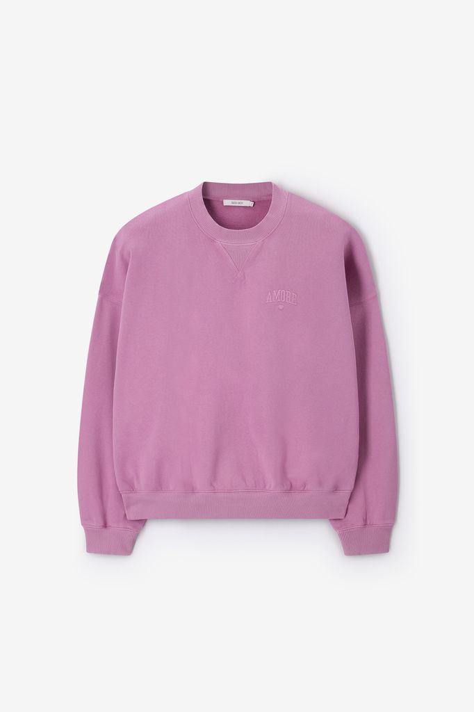 Sissy-Boy Paarse Sweater Met Embroidery