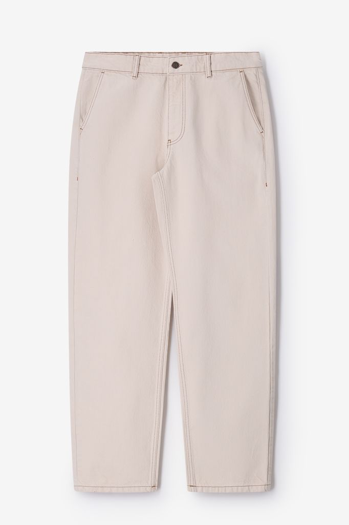 Sissy-Boy Witte Mid-rise Loose Fit Jeans