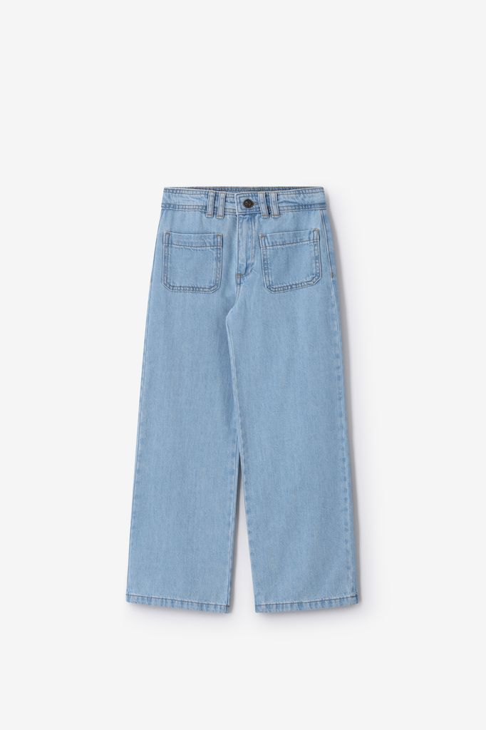 Sissy-Boy Lichtblauwe Straight Leg Jeans Met Opgestikte Zakken
