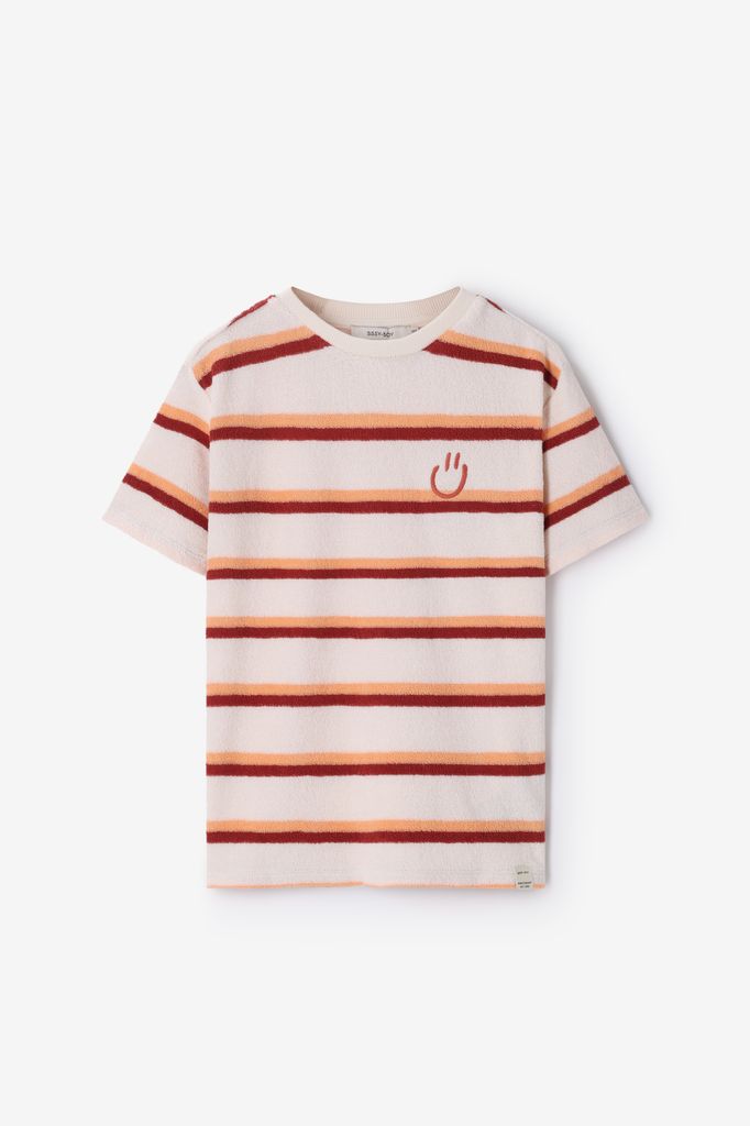 Sissy-Boy Wit Gestreepte Badstof T-shirt