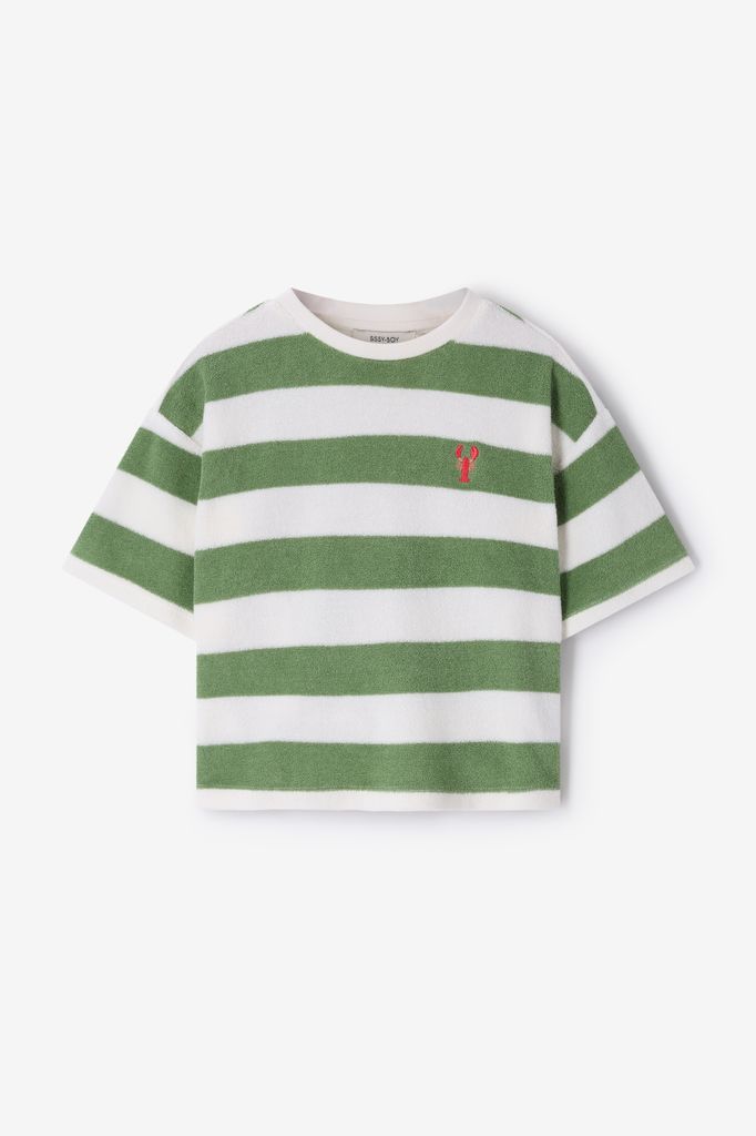 Sissy-Boy Wit Gestreepte Badstof T-shirt