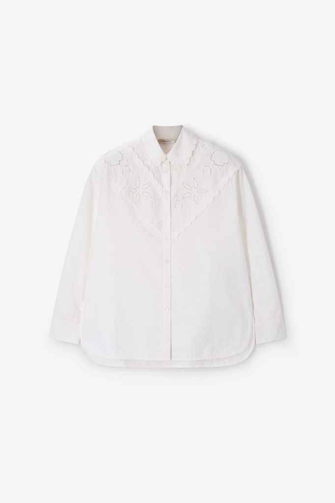 Sissy-Boy Witte Blouse Met Embroidery