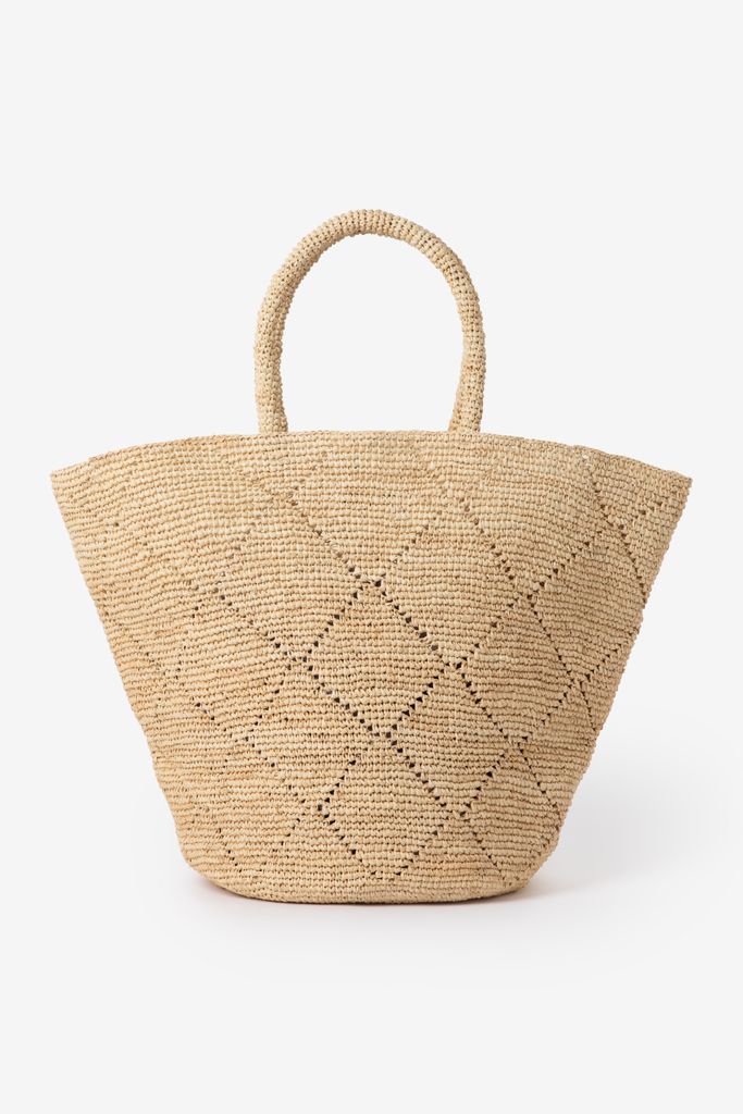 Sissy-Boy Beige Raffia Shopper