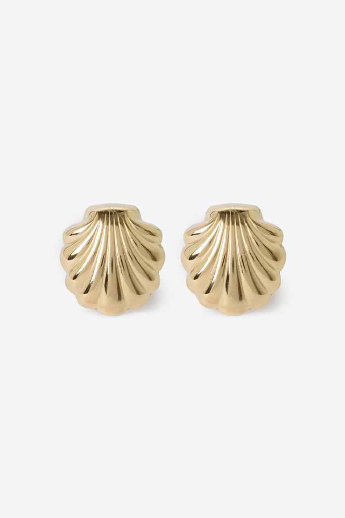 Sissy-Boy Gold Plated Schelpen Oorbellen