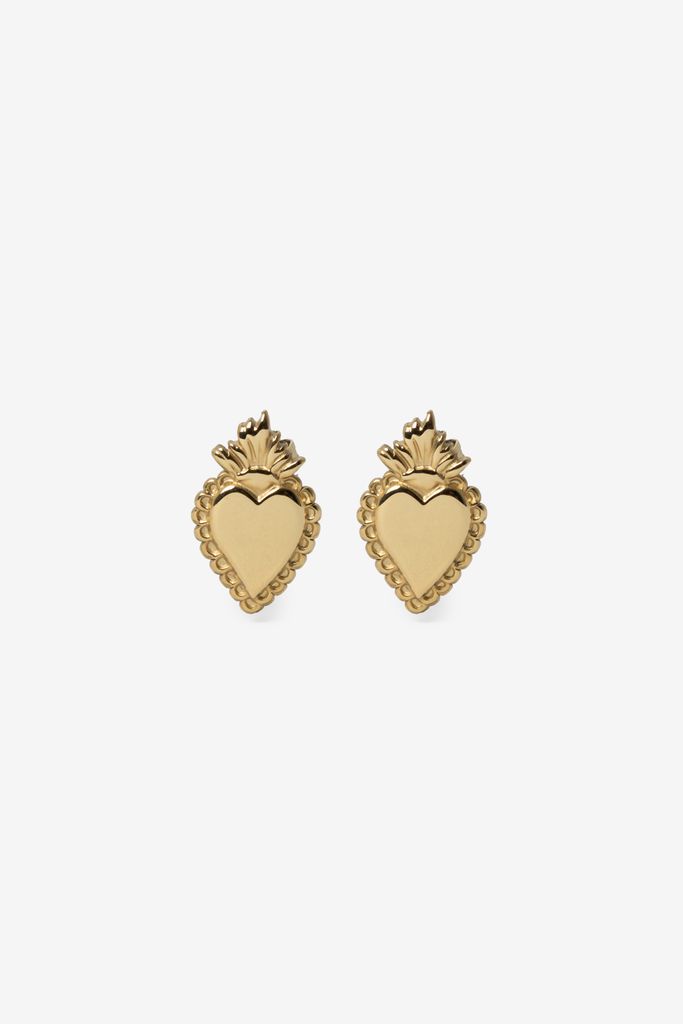 Sissy-Boy Gold Plated Hartjes Studs Oorbellen