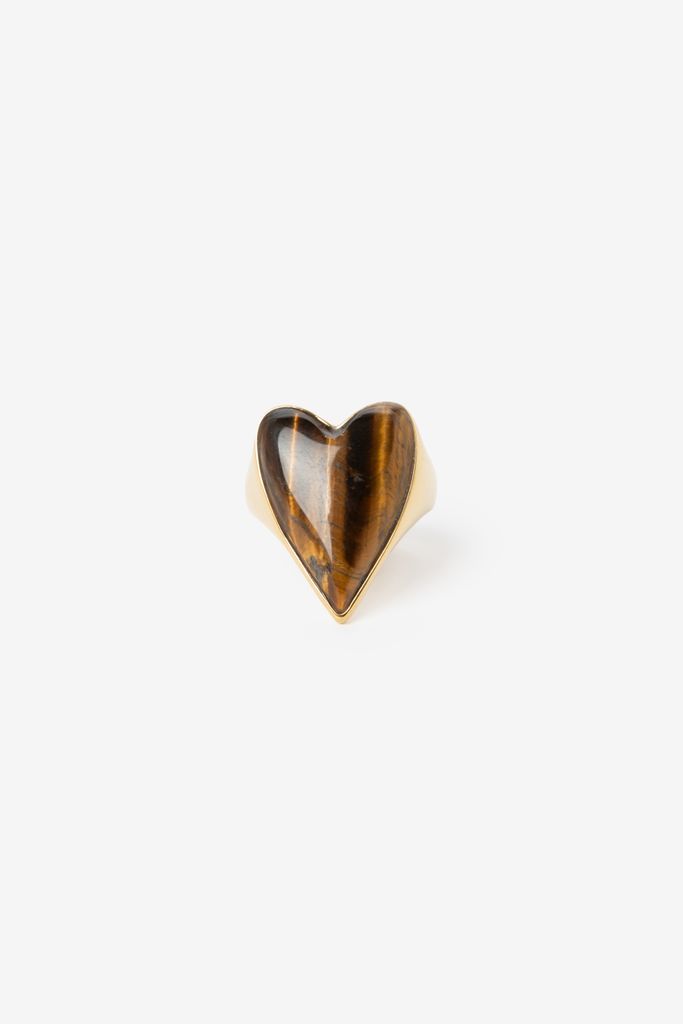 Sissy-Boy Gold Plated Ring Met Hart