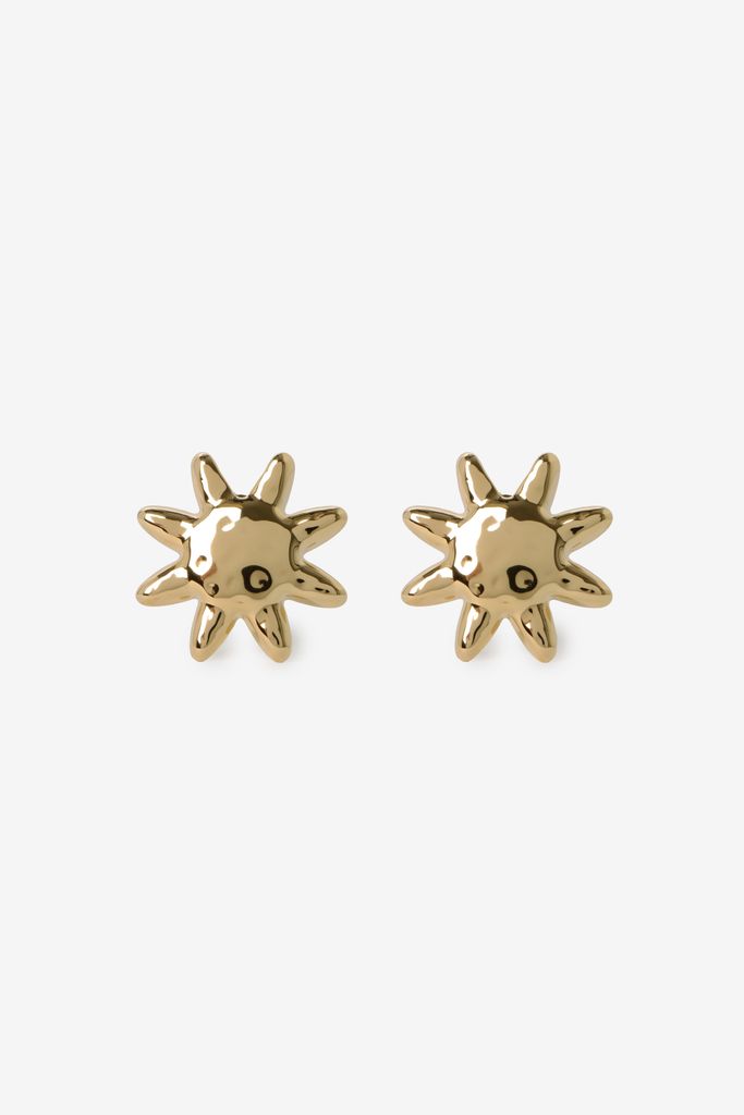 Sissy-Boy Gold Plated Zon Studs Oorbellen