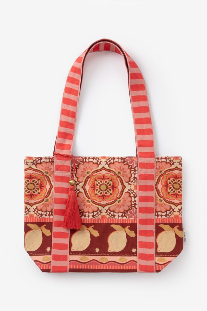Sissy-Boy Lichtroze Shopper Met Print