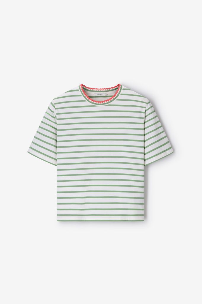 Sissy-Boy Groen T-shirt Met Strepen