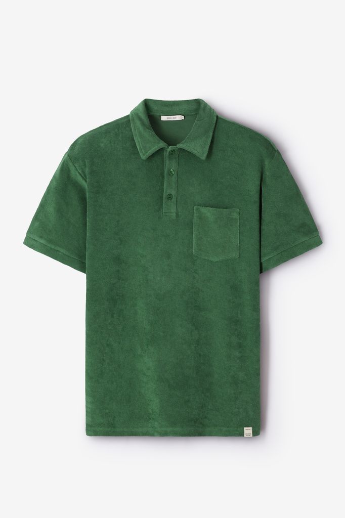 Sissy-Boy Donkergroene Badstof Polo